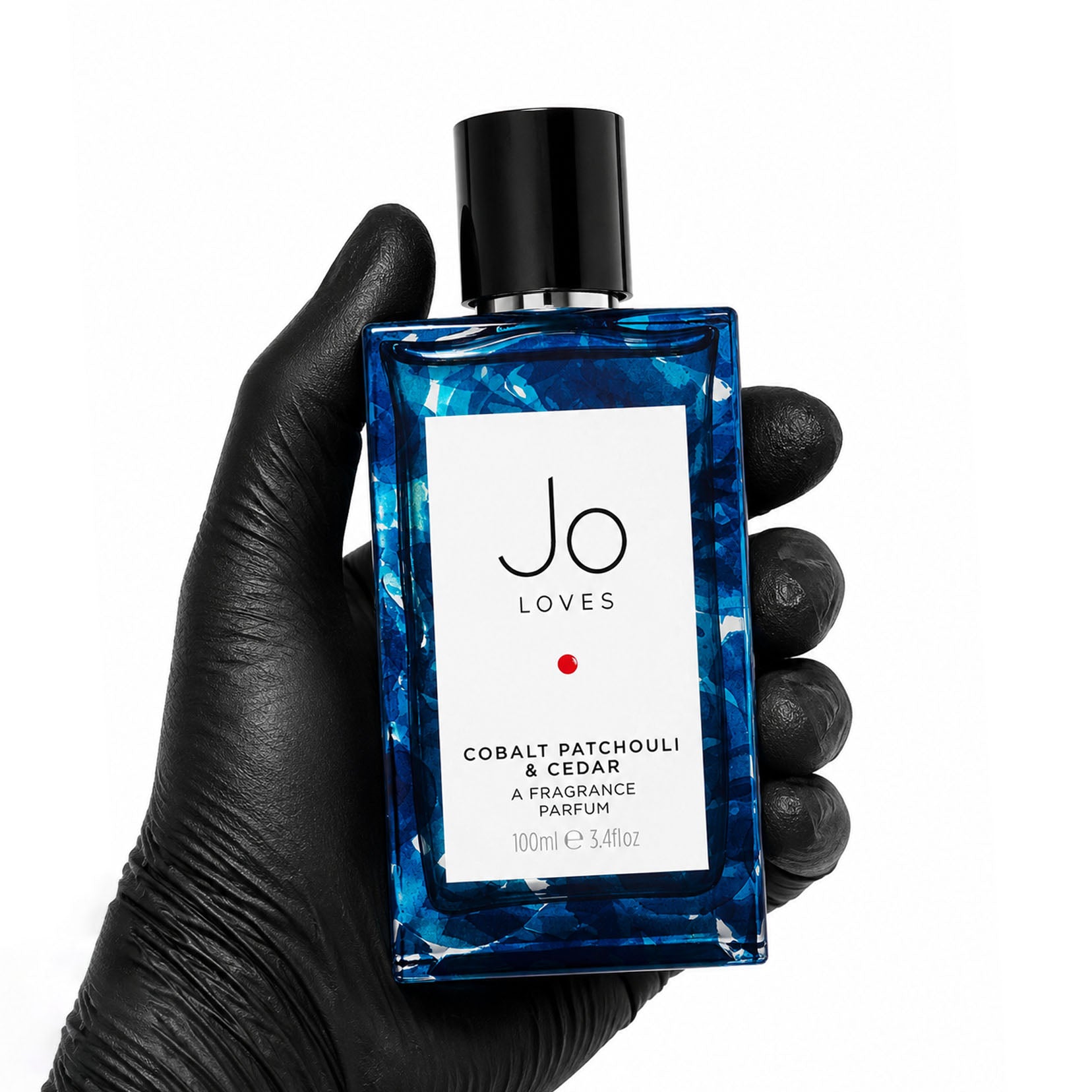 Jo Loves Cobalt Patchouli & Cedar retail bottle - Scent Index