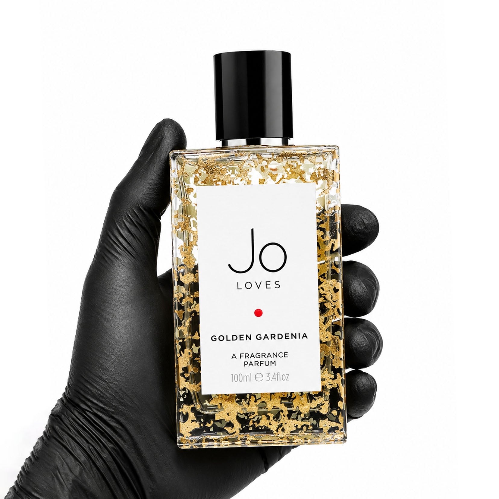 Jo Loves Golden Gardenia A Fragrance Parfum retail bottle - Scent Index